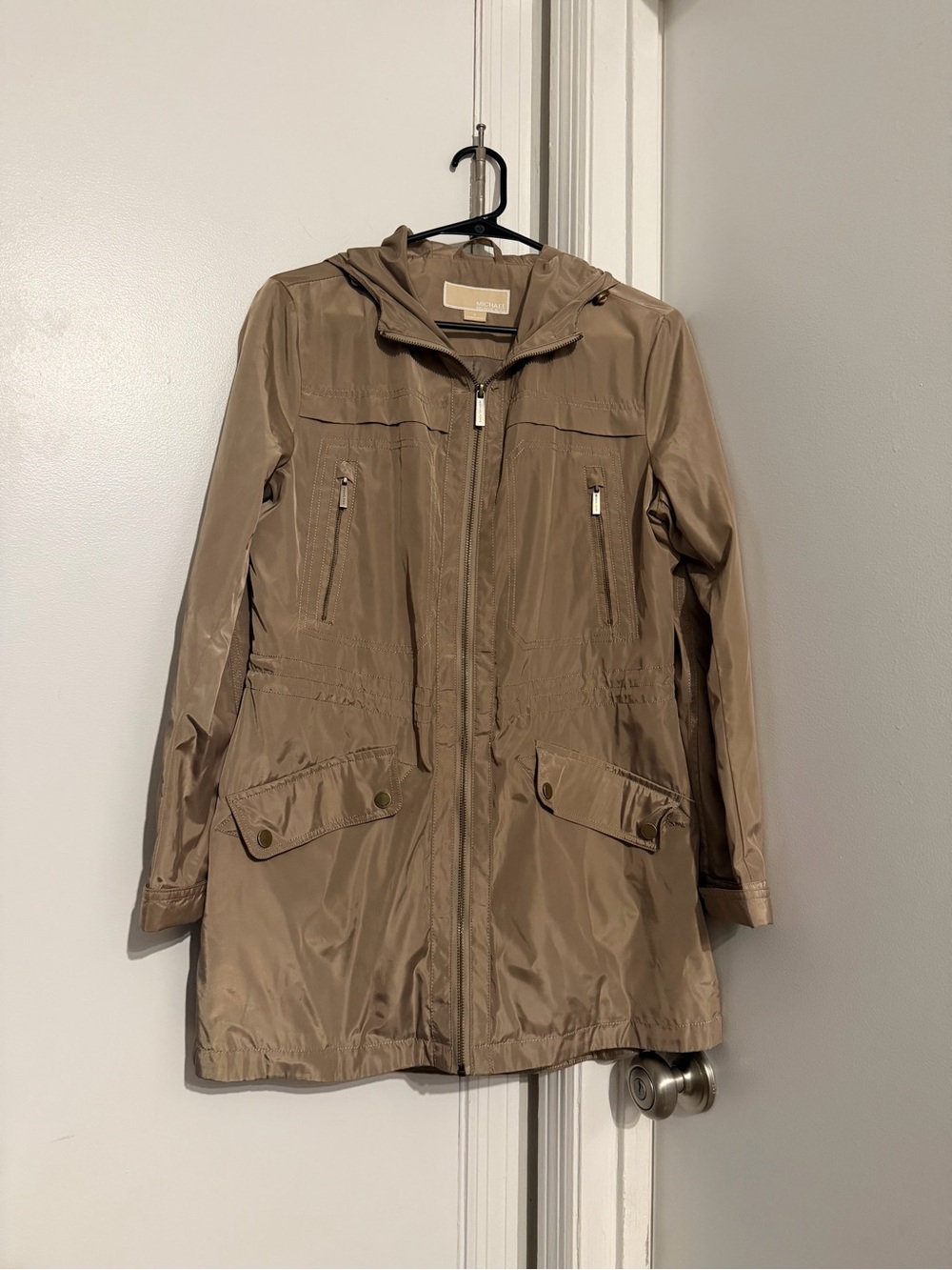 Michael Kors Hooded Utility Anorak Jacket - Taupe